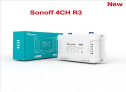 SONOFF 4CH R3 Wireless Smart Home Controller Wifi Switch 4 Gang DIY Smart Switch APP Remote Switch Works for AlexaGoole Home8456033