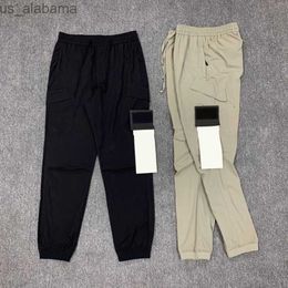 Men's Pants Brand mens topstoney pants embroidered work pants Thin ankle sports pants 240308