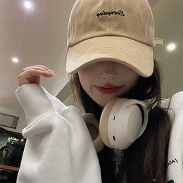 Korean duck tongue Hat Womens spring and summer style shows a small face sunshade and sunscreen baseball cap versatile hat ins tide brand men