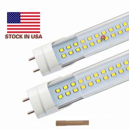 LED Tüpler Stok ABD'de 4ft LED T8 Tüpler Işık 22W 28W 1200mm Floresan Lamba Regar Tüpü AC 110-240V FCC Bırakma Teslimat LIGH DH58F