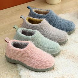 Slippers Comwarm Woolly Plush Furry For Woman Men Winter Fashion Warm Cotton Shoes Anti-slip Comfort Home Fuzzy 2024