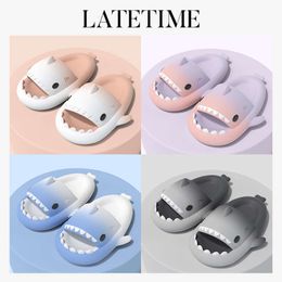 Foot Inside 14.5-21.5cm Baby Gradient Childrens Shark Slippers Toddler Outdoor Wear Beach Sandals