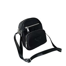 Fashion Children triangle letter backpack black messenger bags boys girls nylon one shoulder bags children sports casual bag S1164