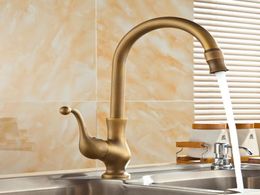 Kitchen Faucets Antique Bronze Faucet for Kitchen Mixer Tap Cold And Kitchen Sink Tap Water Mixers7377533
