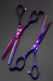 high quality Left hand lander 60 inch 6CR 62HRC hair cutting thinning scissors goldpurplerainbow9857157