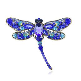 Pins, Brooches Vintage Dragonfly Brooches For Women Large Insect Brooch Pin Fashion Dress Coat Accessories Cute Jewellery Drop Delivery Dh6Co