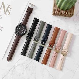 Bands Watch Leather Smartwatch Replace Bracelet Straps for Samsung Galaxy Watch Active 2 Smart Watches Band Replacements Bands 240308