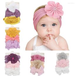 Hair Accessories 3 Pcs/Set Baby Nylon Headbands Elastics Handmade Headwrap For Girls Born Infant Toddlers Kids Set