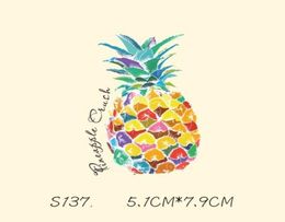 DIY Stickers Pineapple Patches Sticker For T shirt Funny Ironon Transfers Patches Magic Sticker For Clothes7343196