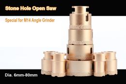 Brazed Diamond Hole Saw Angle Grinder bits Opening cutter for Stone Mable Granite7535741