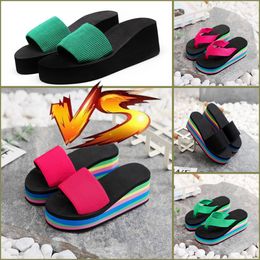 2024 High quality GAI Summer Women men Beach Flip Flops Classic Ladies Cool Flat Slipper Female Sandals Shoes size 35-43