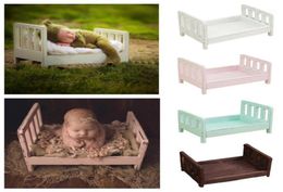 DonJudy Newborn Posing Sofa Prop for Pography Wood Bed Newborn Baby Pography Props Po Studio Crib Prop for Po Shoot16485534
