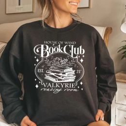 Sweatshirts House of Wind Library Velaris Sweatshirt Night Court Sarah J Maas Throne of Glass Hoodie Valkyrie Reading Room Women's Clothing