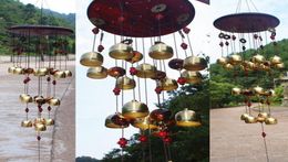 Eco Friendly 18 Bells Copper Wind Chimes Feng Shui Goods For Yard Garden Decoration Outdoor Windchimes Windbell Mascot Gifts4691457
