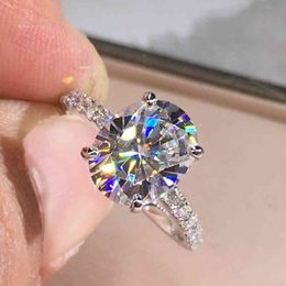 Luxury 925 Silver Ring Oval Cut 1ct 2ct 3ct GH Colour moissanite Jewellery Anniversary gift Engagement ring182A