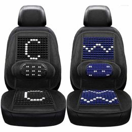 Car Seat Covers Beaded For Trucks Wood Full Massage Cool Comfort Cushion Driver Massaging Truck