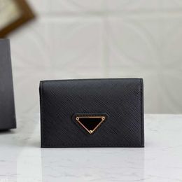 Men Designers wallet women mini purse high quality genuine leather credit card holder black fashion coin pouch Business card Luxur230F