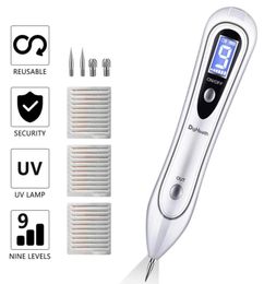 Skin Tag Removal Pen UV LED 9 Adjustable Modes Remover with30 Fine Needles Skin Tags for Warts Remover Spot Tattoo Body Freckle7530145