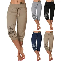 Women's Pants Casual Sweat Absorbent Sports Pockets Fabulous Women Leisure Daily Cropped Trousers Female Clothing