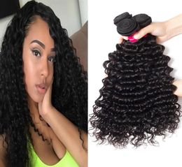 9A Mink Brazillian Human Hair Bundles Deep Wave Kinky Curly Loose Wave Body Wave Straight Unprocessed Brazilian Peruvian Indian Hu3421568