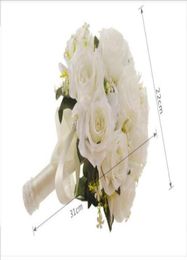 2018 Newest Artificial Vintage Wedding Bouquets For Bride Silk Hand Holding Flowers Handmade Wedding Bridal Bouquet Accessories Wh1006245