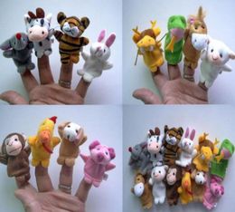 60pcs5lot Finger Puppet Plush Toys Chinese Zodiac Biological Doll For Kid Birthday Gift Animal Cartoon Baby Favorite Finger Doll3462936