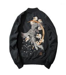 Men Jackets 2019 Embroidery Coat Men Sukajan Yokosuka Souvenir Jacket Fashion Youth Bomber Jackets Streetwear Baseball Uniform14371786204