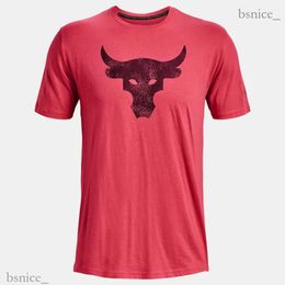 Mens Tshirts Project Rock Brahma Bull Tshirt Casual Fashion Streetwear Women Men Sportswear High Quality Short Sleeve Size XS 6XL Summer 230620 958