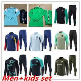 24 /25 Real Betis soccer tracksuit jerseys 2024 Men and kids football training set chandal futbol survetement foot