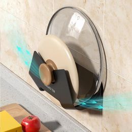 Kitchen Storage Multifunction Wall Mounted Pot Lid Holder Quick Drainage Cover Stand Cutting Board Organiser Tools Accessories
