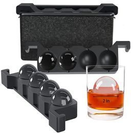 Crystal Clear Ice Ball Maker Press Spherical Whiskey Tray Mould BubbleFree Cube Cylinder Box Mold 240307