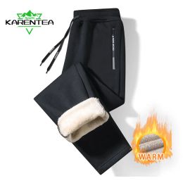 Capris Karentea Running Pants Warm Fleece Winter Windproof Pant Men Fitness Sportpants Jogging Gym Outdoor Sportswear TrousersWomen