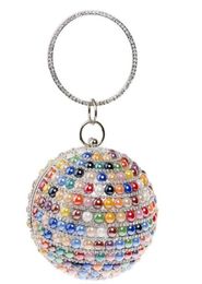 The Latest Variety Of Colors European and American Explosion Round Spherical Bag Diamond Bag Ladies Bag7812837