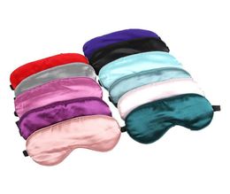 Imitated Silk Sleeping Eye Mask Sleep Padded Shade Patch Cover Vision Care Travel Portable Masks Relax Blindfold Wholea408292817