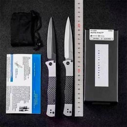 Italian Mafia US Style 4170BK 4170 AUTO Fact Folding Knife 3.95" S90V Blade, Carbon Fiber Aluminum Handles Camping outdoor Tactical Self-defense EDC Knives BM 535 940