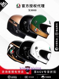 Car Fan Chen AGV X3000 Motorcycle Helmet Four Seasons Full Personalized Knight Equipment