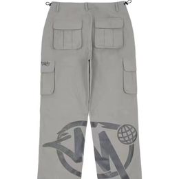 Cargo Long Pants Men Pantalon Cargos Designer Trousers Street Wear Pant Military Retro Hip Hop Printed Multi Pockets Straight Loose S-XL 252