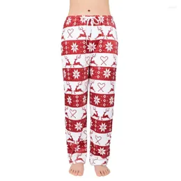 Women's Pants Red Christmas Leopard Sexy Lace Up Casual Home Large Clothing Plus Size 5xl Comfortable