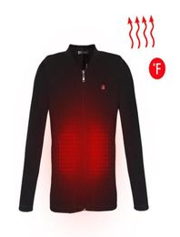 Electric Heating Clothes Heated Shirt Vest USB Heating Intelligent Plus Velvet Jacket Thermal Underwear Top for Women Men6960769