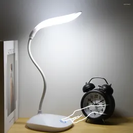 Table Lamps USB Charging Reading Desk Lamp Touch Intelligent LED With 3 Lighting Modes Control Eye Protection Read