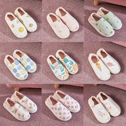 Slippers Soft Bottom Winter Pregnant Womens Nonslip Fruit Cotton Slippers Home Postpartum Large Size Cotton Slippers size 36-41 GAI-6