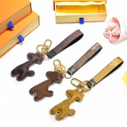 Designers Car Keychain Favor Flower Bag Pendant Charm Jewelry Keyring Holder For Men Women Gift Fashion PU Leather Animal Key Chai3004