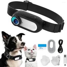 Dog Collars Protective Tracker Collar NoWiFi Needed Cat Camera Action With Video Records Outdoor Wireless Accessories