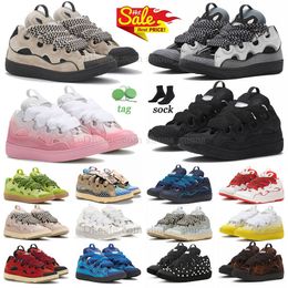 lanvin curb lanvins shoes lavins lavina designer sapatos casuais homens mulheres malha dhgates luxe sneaker tênis rosa claro multicolorido preto lavine tennis