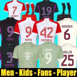 Mens TShirts 23 24 Bayern t shirt Munich soccer jersey DE LIGT SANE 2023 2024 football shirt HERNANDEZ GORETZKA GNABRY camisa de futebol top thailand men kids kits KIMM