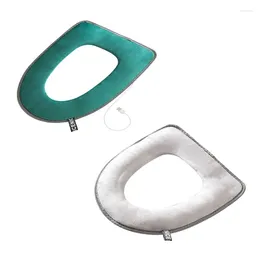 Toilet Seat Covers Cover With Handle Soft Warmer Washable Mat Pad Cushion Dropship