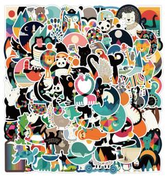 Car sticker 1050100pcs Cute Vsco Girl Animal Stickers for Laptop Luggage Phone Case Kids Random Kawaii Cartoon Vinyl Graffiti De2691037