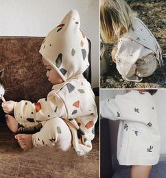2PCS sets Baby Clothing For 03Y Kids Girl Clothes Set Autumn Spring Newborn Toddler Boy SLeeping wear Sweatshirt Pants Hats Kid4769610