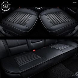 Car Seat Covers Front Cover PU Leather Cars Cushion Automobiles Protector Universal Chair Pad Mat Auto Anti Slip