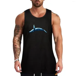 Men's Tank Tops Humpback Whale Painting Top Gym Man Clothes Bodybuilding Men